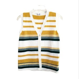 Vintage Haymaker Knit Striped Vest